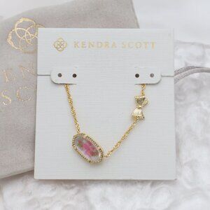 Kendra Scott - Elisa Bow Gold Rosa Beaux Necklace - new